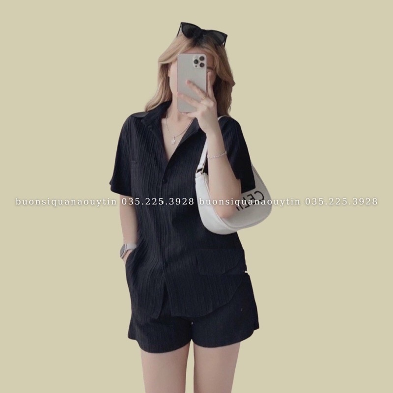 HỎA TỐC  ẢNH THẬT  BIGSIZE MINSTORE.VN SET527 SƠ MI XẺ SAU BIGSIZE