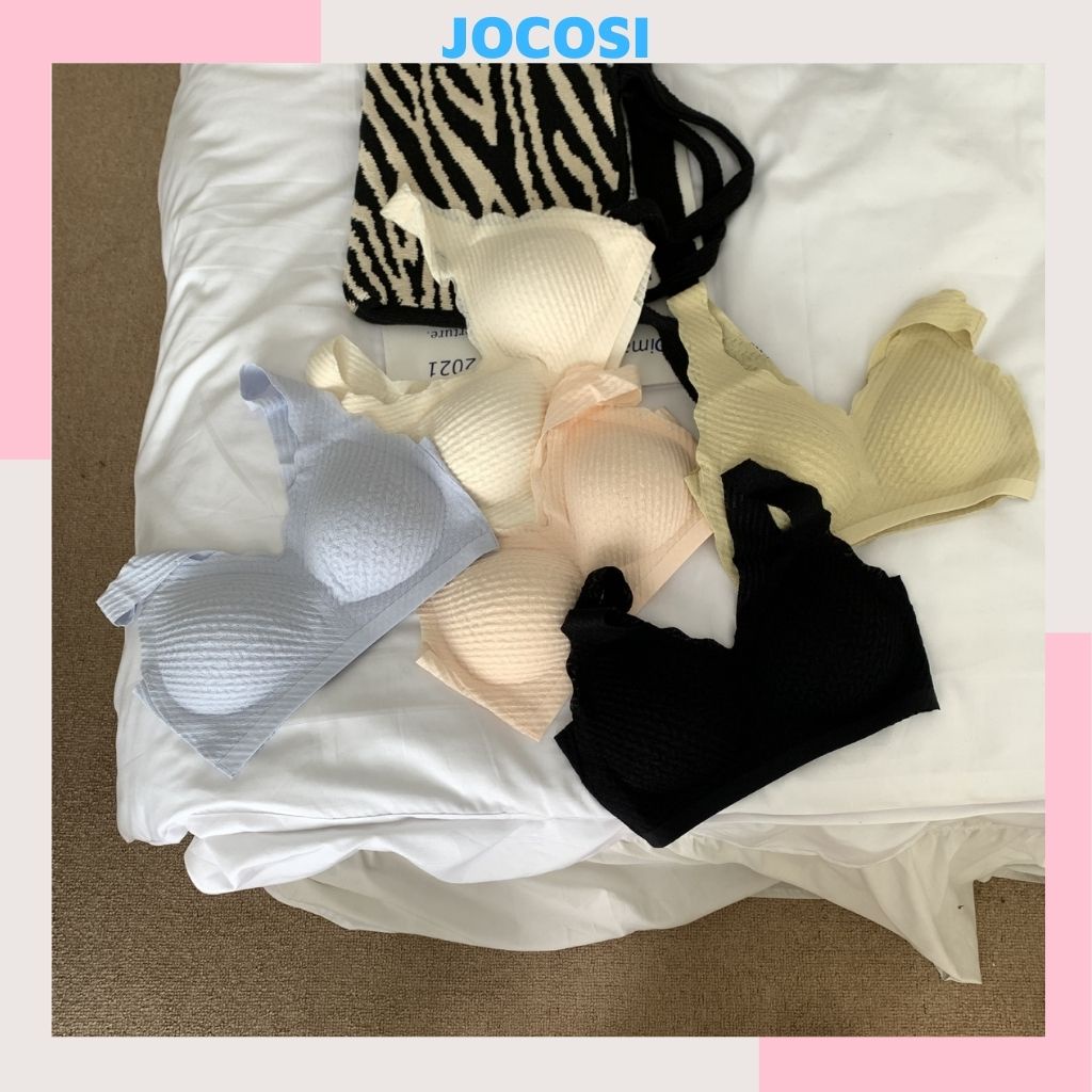 Áo ngực nữ không gọng bản to, áo lót ren mềm mại mặc thoải mái dễ chịu JOCOSI A3289