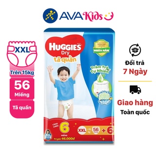 Tã quần Huggies Dry size XXL 56 miếng (cho bé trên 15kg)