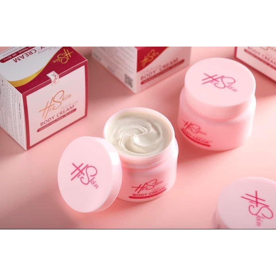 Kem body kích trắng Hiskin chống nắng SPF 35+++ hàng chính hãng