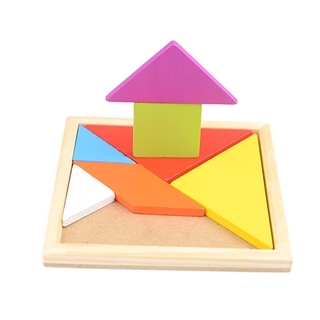 Đồ Chơi Xếp Hình Tangram Bằng Gỗ 0.05 Giáo Dục Sớm Cho Bé