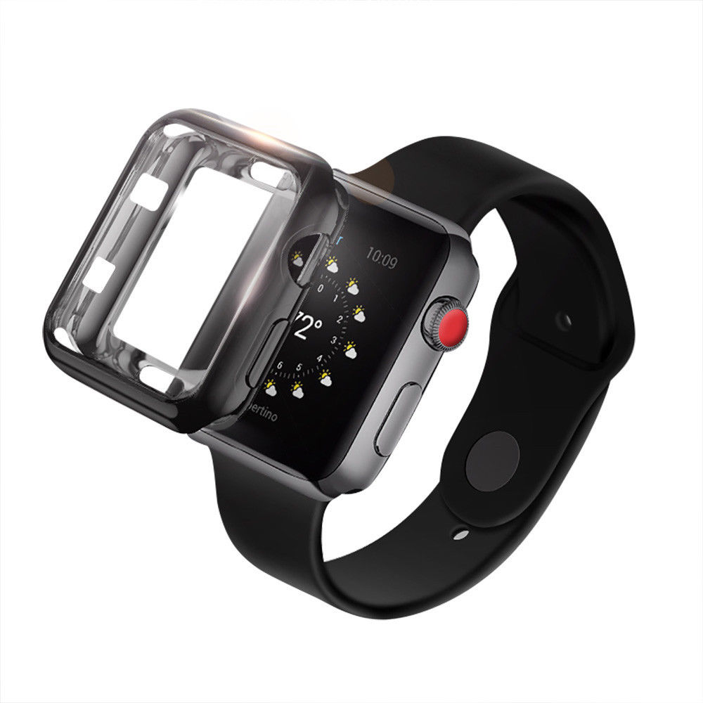 Vỏ Tpu Trong Suốt Bảo Vệ Màn Hình Cho Đồng Hồ Thông Minh Iwatch Apple Watch 5 4 3 2 1