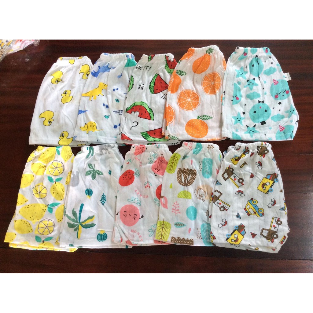 Quần đùi chục cotton giấy cho bé cực đẹp cực mát