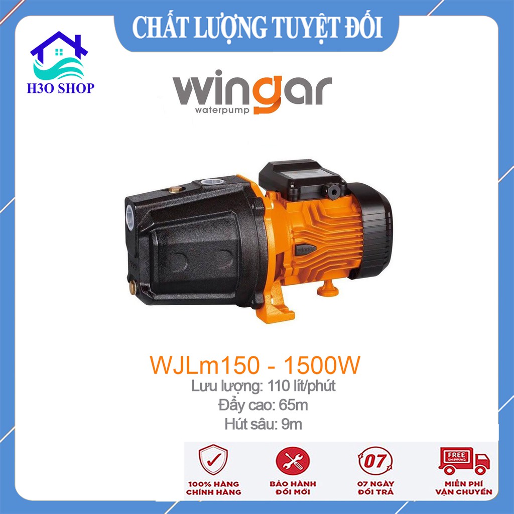 Máy Bơm Nước Hút Giếng WINGAR WJLm150 - 1500W - Hút Sâu 9-15m