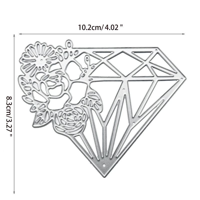 Khuôn mẫu cắt thẻ trang trí album hình hoa hồng bằng kim loại DIY