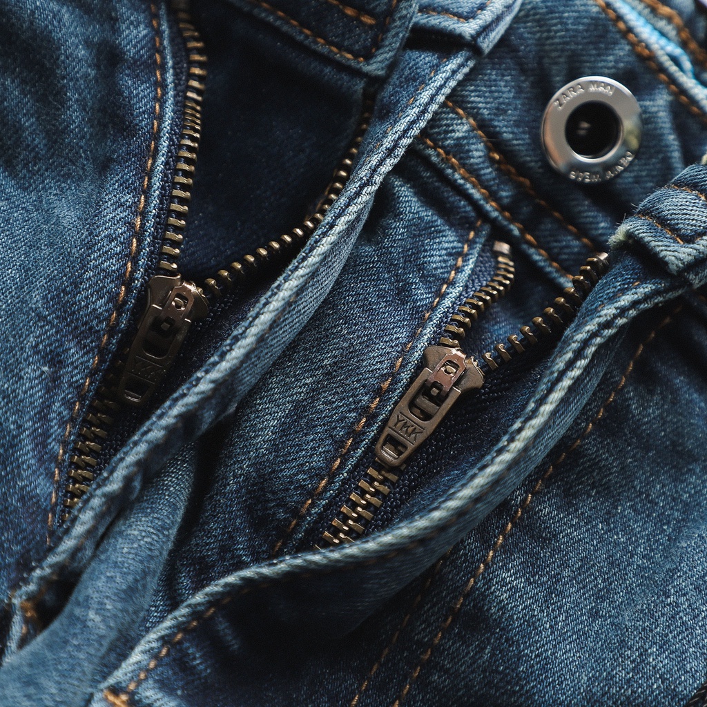 Quần Jean Nam ZR xanh dơ wash (Form SLIMFIT,chất vải co dãn,ống quần 15-18cm,hàng Vnxk) - 508 | BigBuy360 - bigbuy360.vn