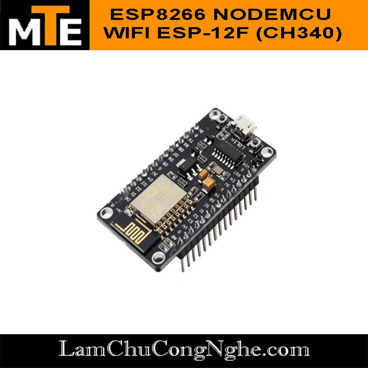 Mạch thu phát wifi ESP8266 V3 nodeMcu CH340 internet of thing IOT Kèm cáp