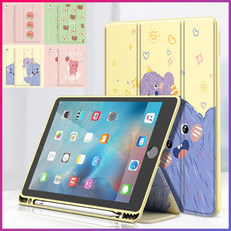 Bao da máy tính bảng TPU nắp gập 4 màu lựa chọn dành cho iPad Air 4/iPad Air/Air2/ 9.7"/10.2"/10.5"/Air 3/2020 pro 11"