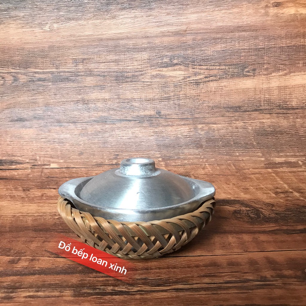 Thố Gang Kho Quẹt Kèm Rế 12cm...