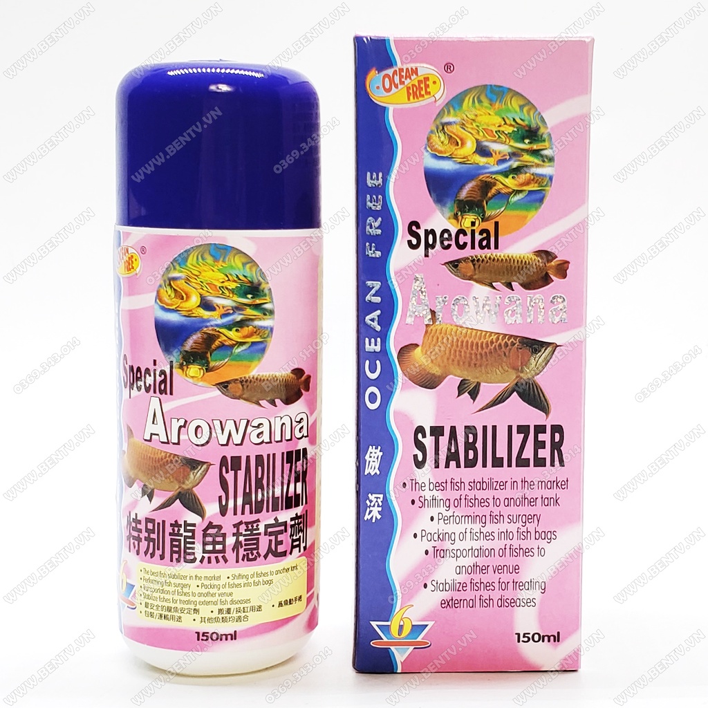 Chai Số 6 Gây Mê Cho Cá Rồng - Vận Chuyển Cá