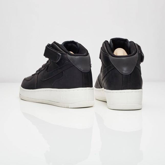 Sneaker chính hãng NIKELAB MEN AIR FORCE 1 MID (BLACK / BLACK-BLACK-SAIL) Brand New 100% Fullbox