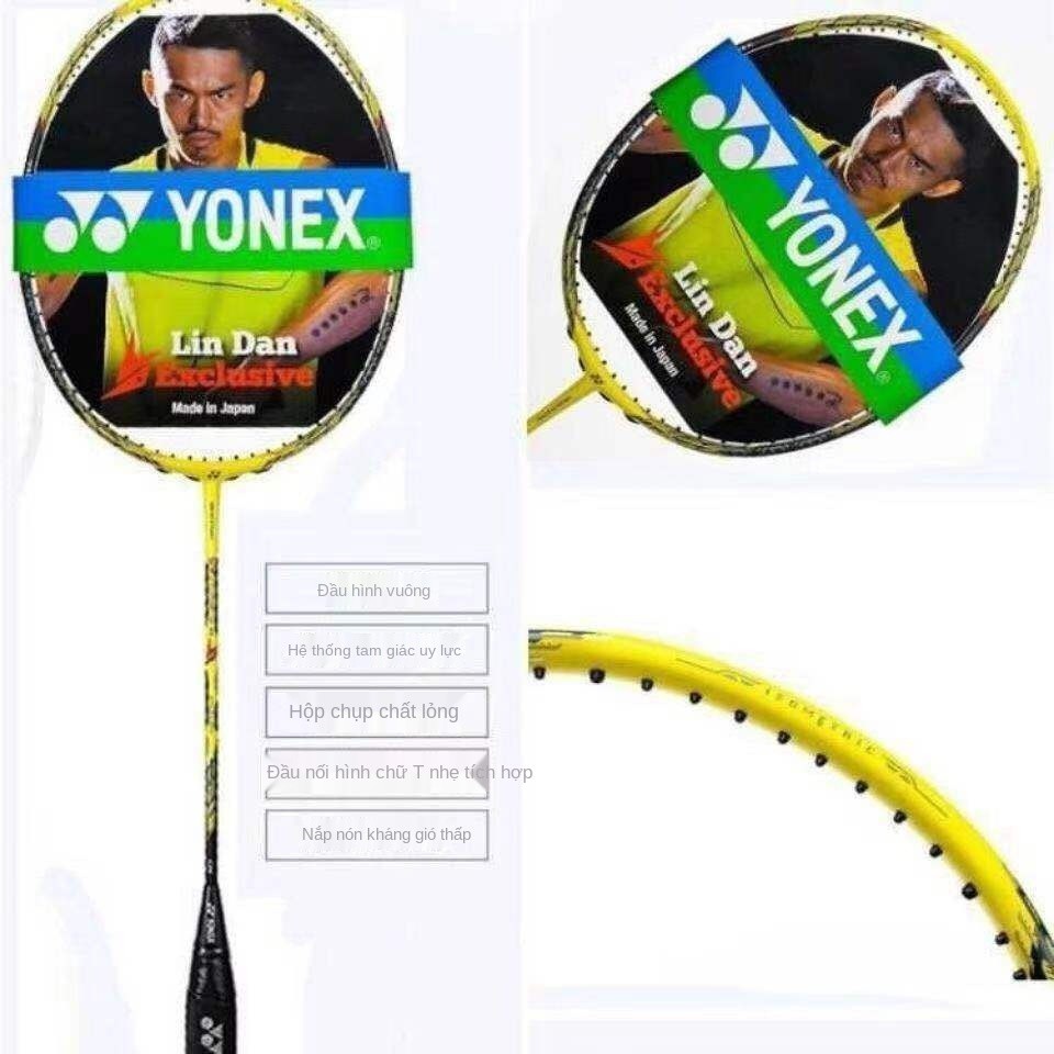 Mua một tặng vợt cầu lông chính hãng Yonex Full carbon siêu nhẹ và Độ bền cao Bộ quần áo học sinh nam nữ co giãn