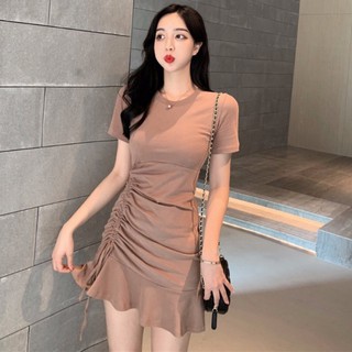 Đầm dáng xòe ngắn tay phong cách trẻ trung thanh lịch dành cho nữ