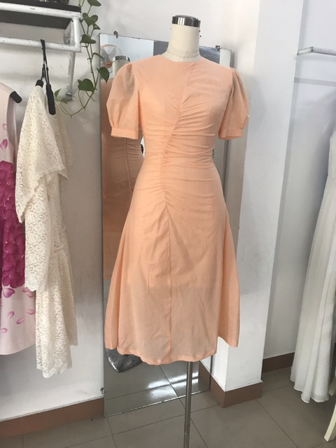 Đầm nhíu tôn dáng cover brand fleurie closet