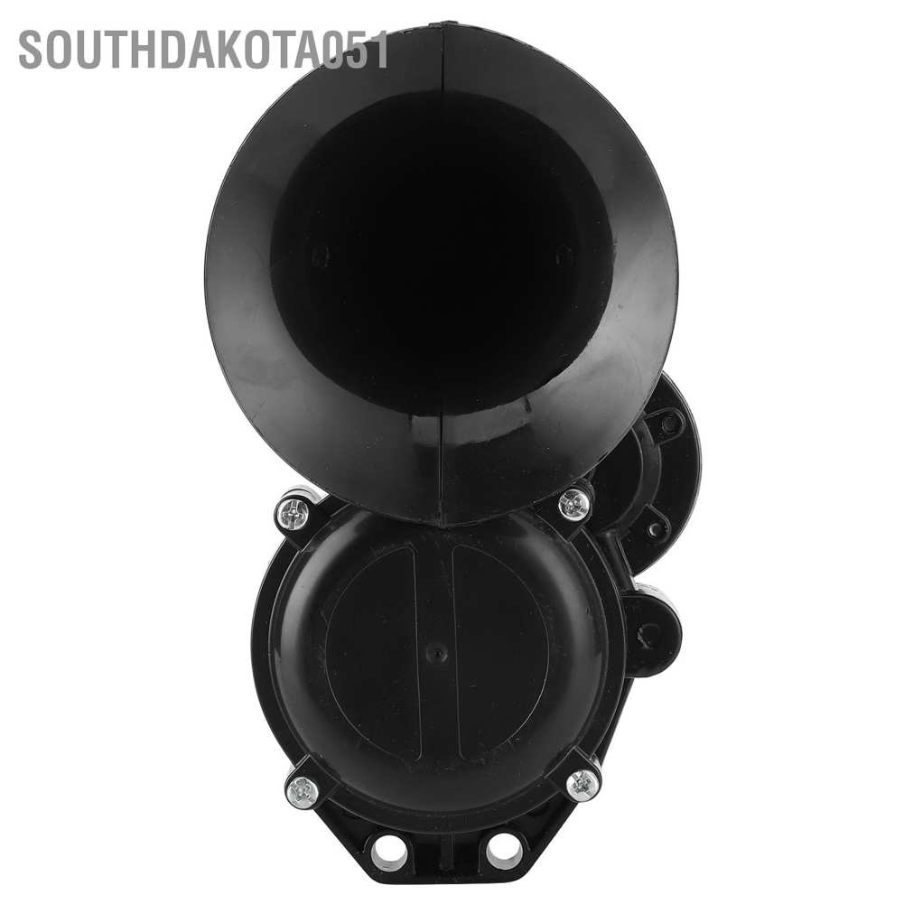 Còi hơi ốc sên điện tử 12V/ 24V 120dB âm thanh lớn màu đen thông dụng dành cho xe hơi xe buýt xe tải xe lửa