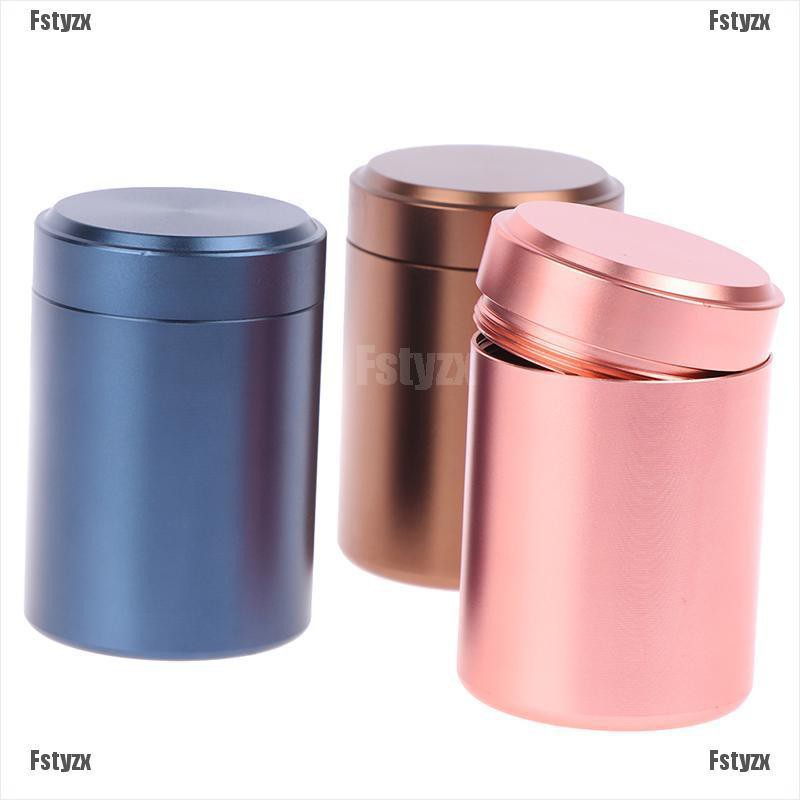 Fstyzx 1x Airtight Proof Container Aluminum Herb Stash Jar Metal Sealed Can Tea Jar