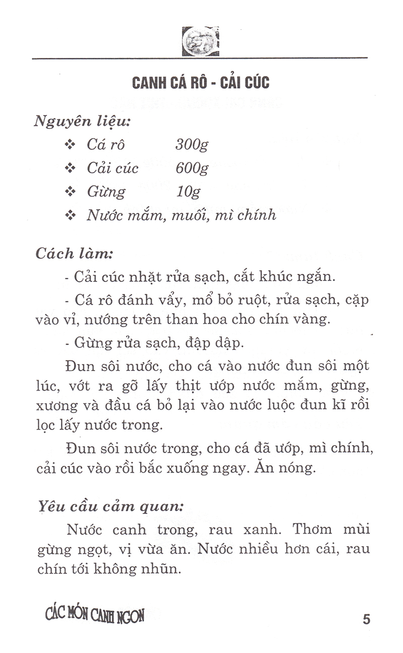 Sách - Các Món Canh Ngon (Tái Bản)