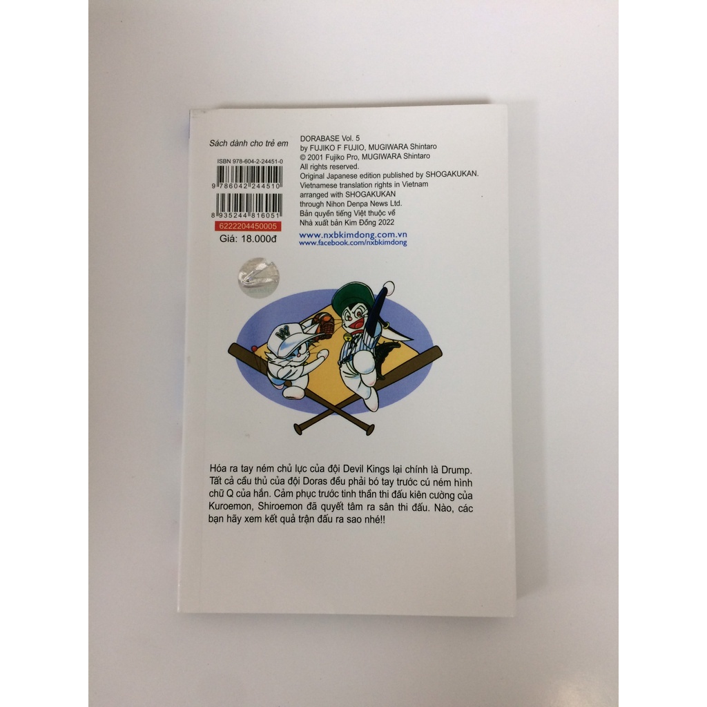 Sách - Doraemon bóng chày - Truyền kì về bóng chày siêu cấp - Tập 5