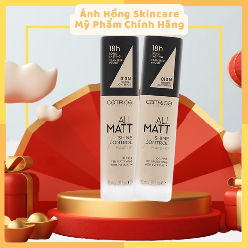 Kem Nền Kiềm Dầu Catrice All Matt Plus 18h Mỏng Mịn