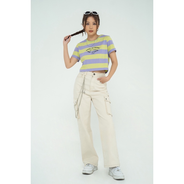 Áo Thun BOO Nữ Dáng Croptop Cotton Cao Cấp In Graphic MF COOL Phong Cách Gen Z