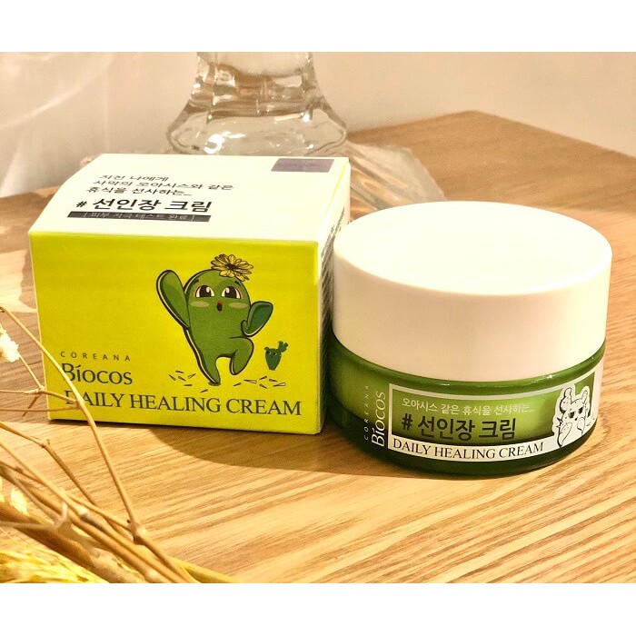 Kem Dưỡng ẩm sáng da chống lão hoá Coreana Biocos Daily Healing Cream 50ml