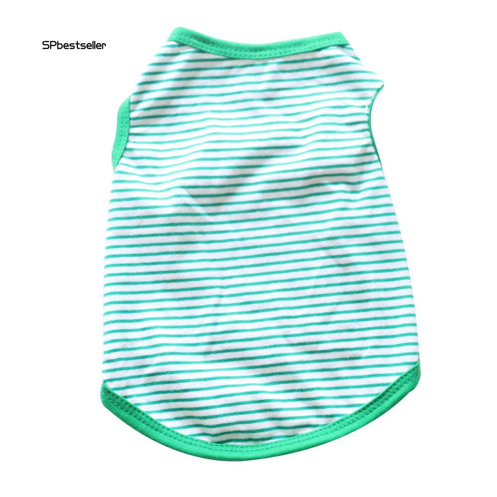 Áo cotton kẻ sọc mềm mại cho thú cưng