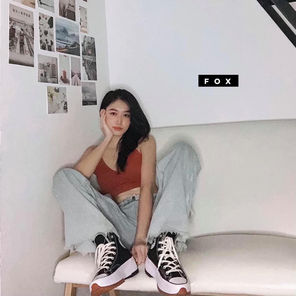 (Real)  Giày Converse Run Star Hike Twisted Classic Foundational Canvas - 166800V