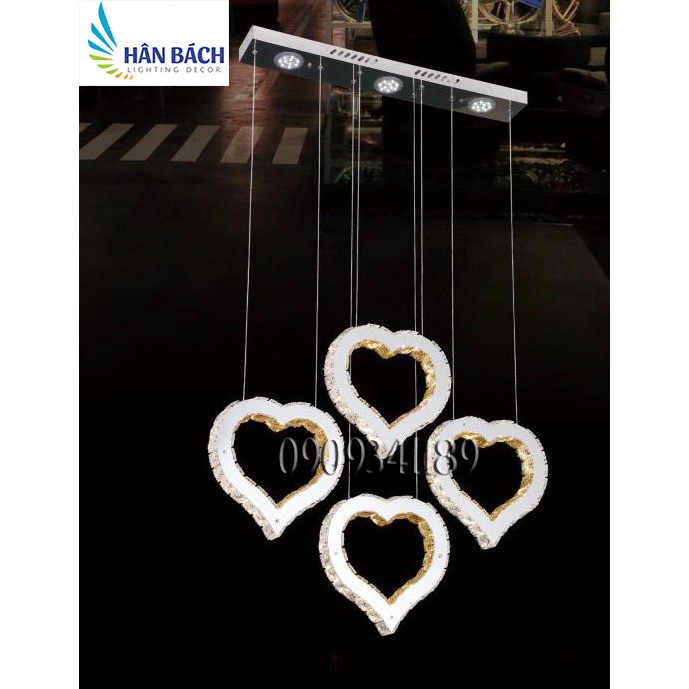 đèn thả,đèn chùm,đèn ốp trần led pha lê