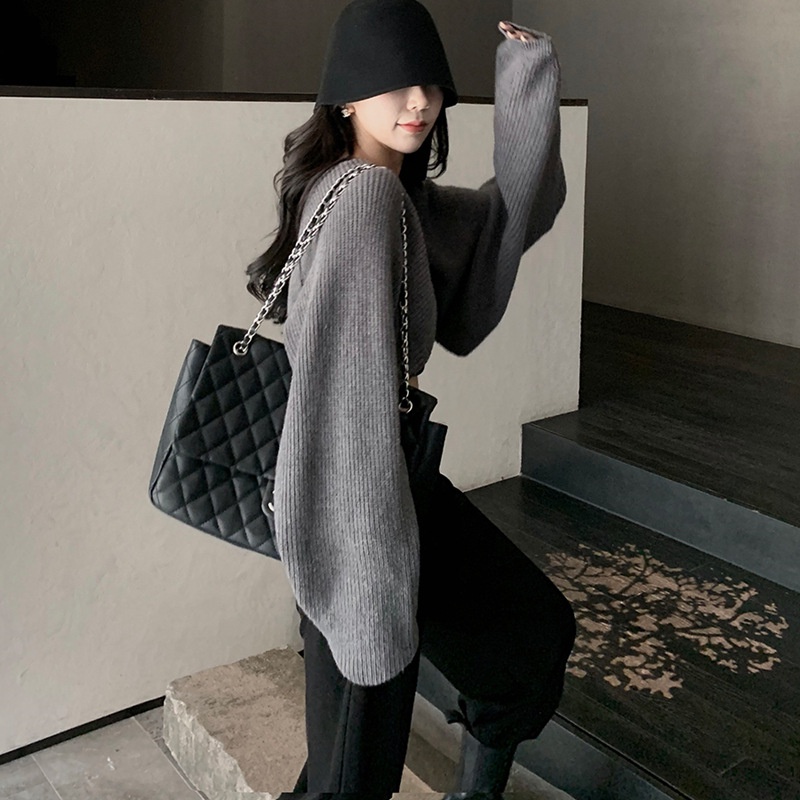 IELGY Áo cardigan Dệt Kim Mỏng Tay Dài Dáng Rộng Thời Trang Cho Nữ