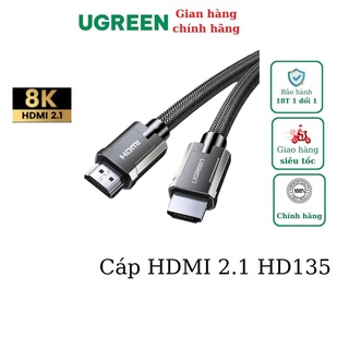 Cáp hdmi 2.1 dài 1m - 5m chuẩn 8k@60mhz ugreen 70319 70320 70321 80602 50562 hd135