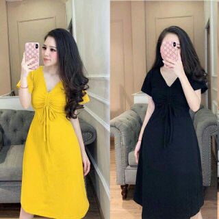 Váy rút ngực dáng suông