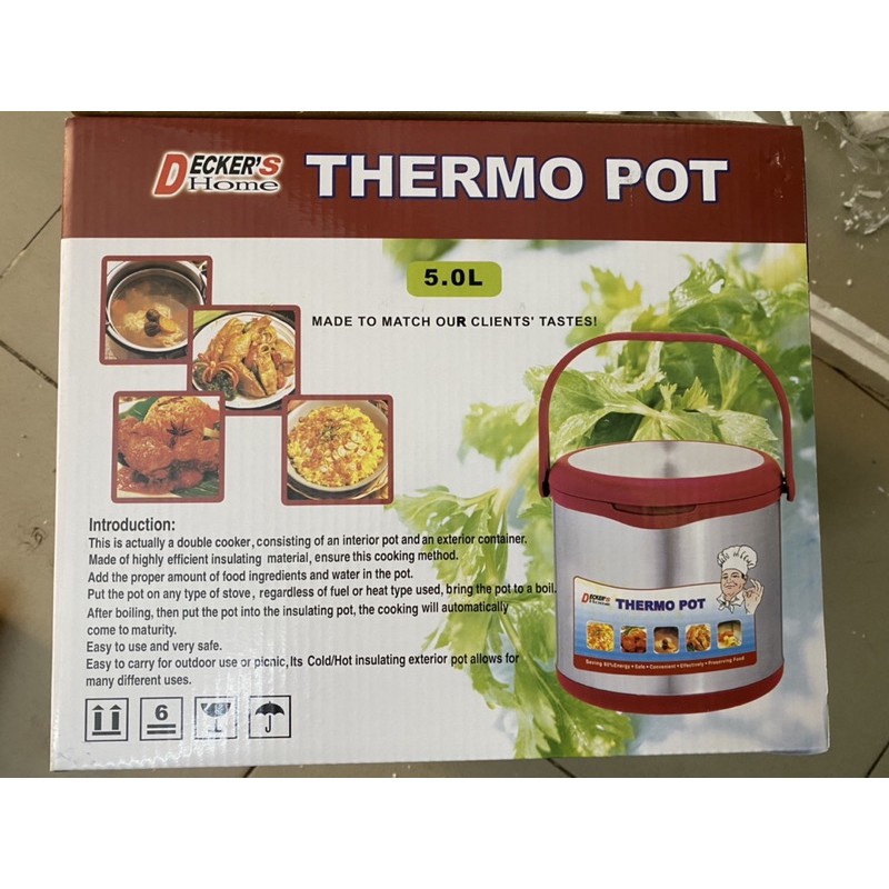 Nồi Ủ Nhiệt Decker’s Home 5L 5 Lít - Hàng Chính Hãng