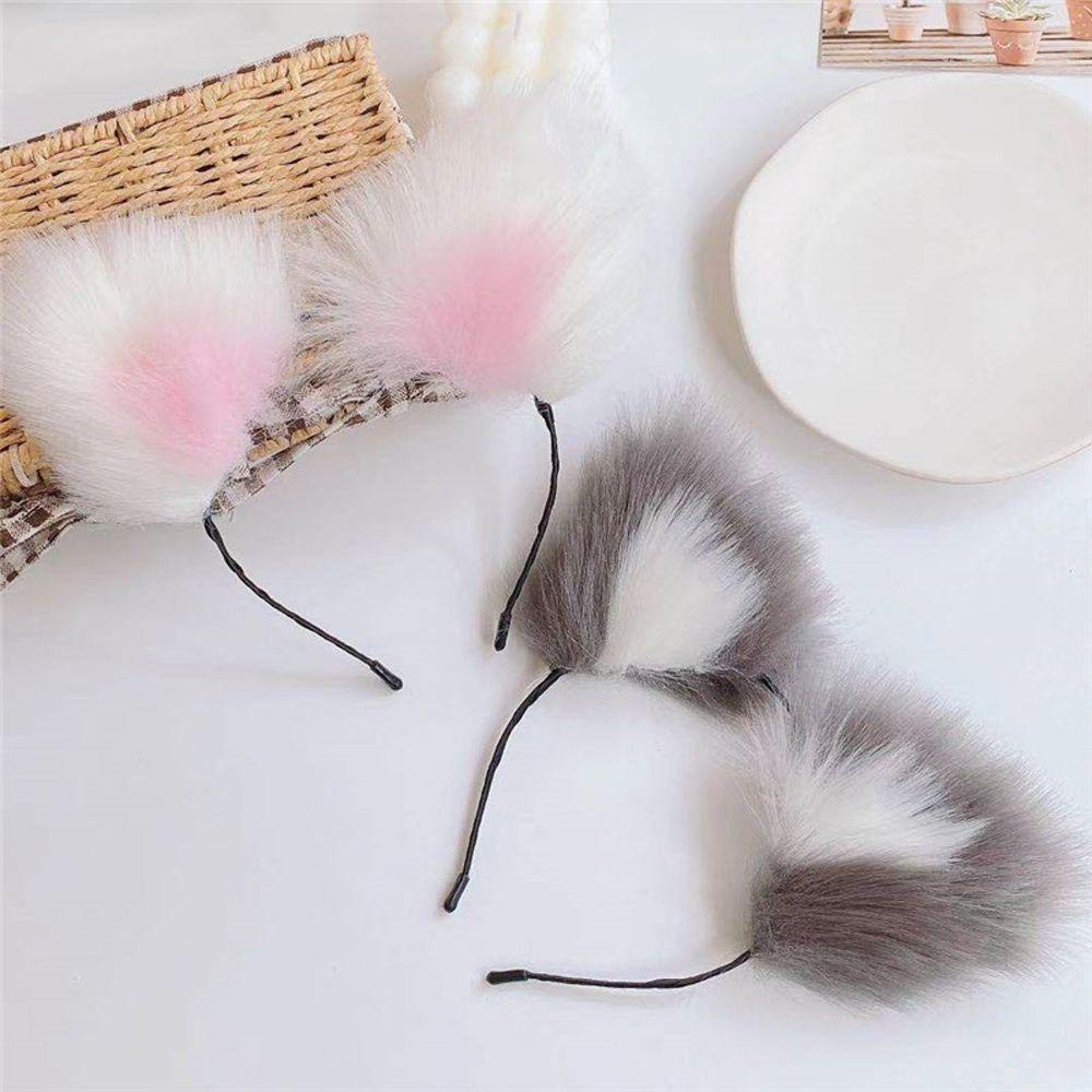 Băng Đô Cài Tóc Vải Lông Hóa Trang Lolita VANES1 Sáng Tạo Đáng Yêu Thời Trang Cho Nữ