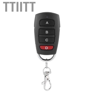 Ttiitt 433MHz Red D Four Buttons RF Wireless Transmitter Learning Remote Controller