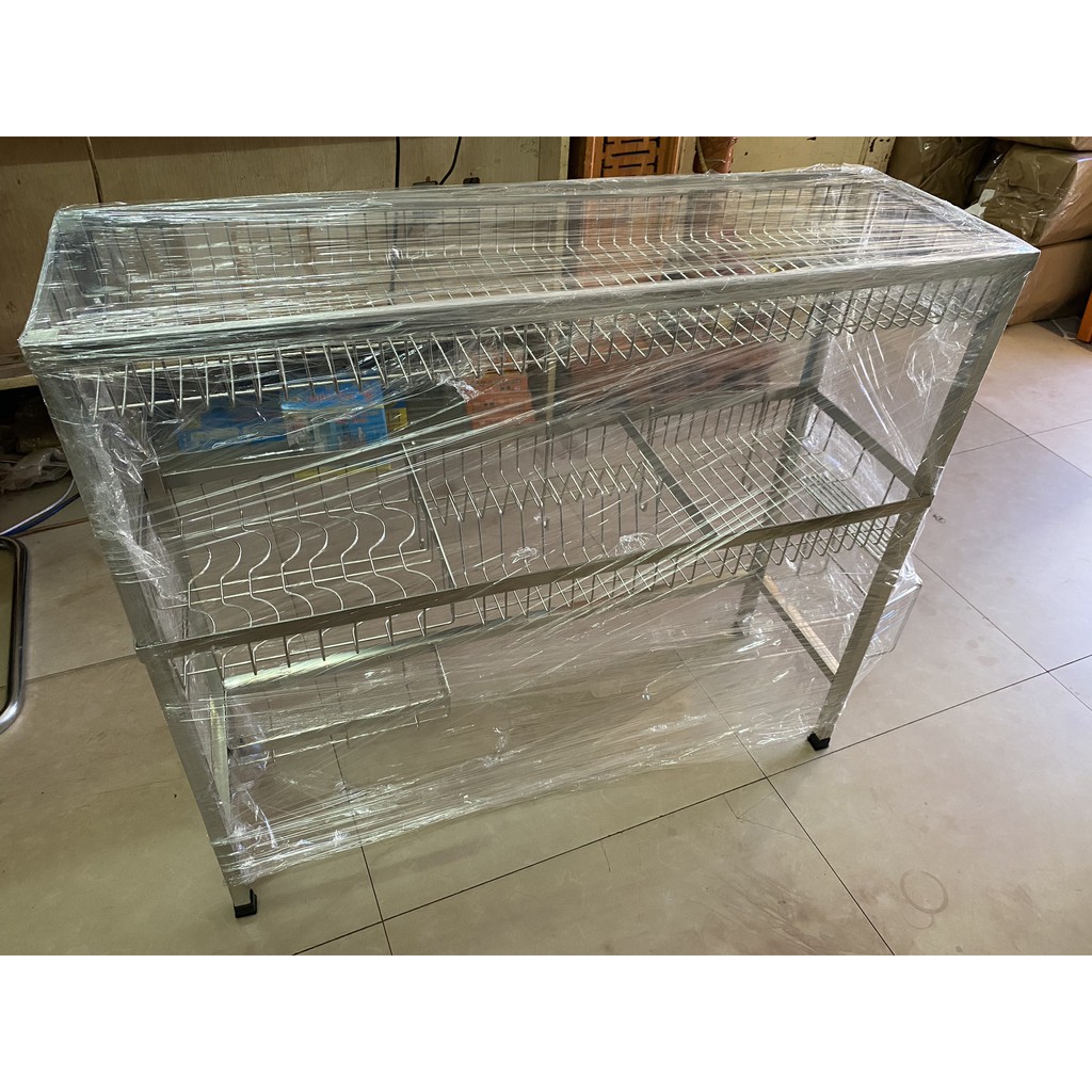 Kệ Chén Đứng Đa Năng 2 Tầng Inox304 Cao Cấp