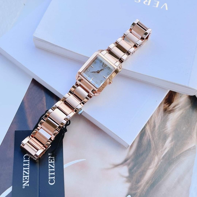 ĐỒNG HỒ NỮ CHÍNH HÃNG Citizen EW5553-51D L Ladies Eco-Drive Sapphire Class