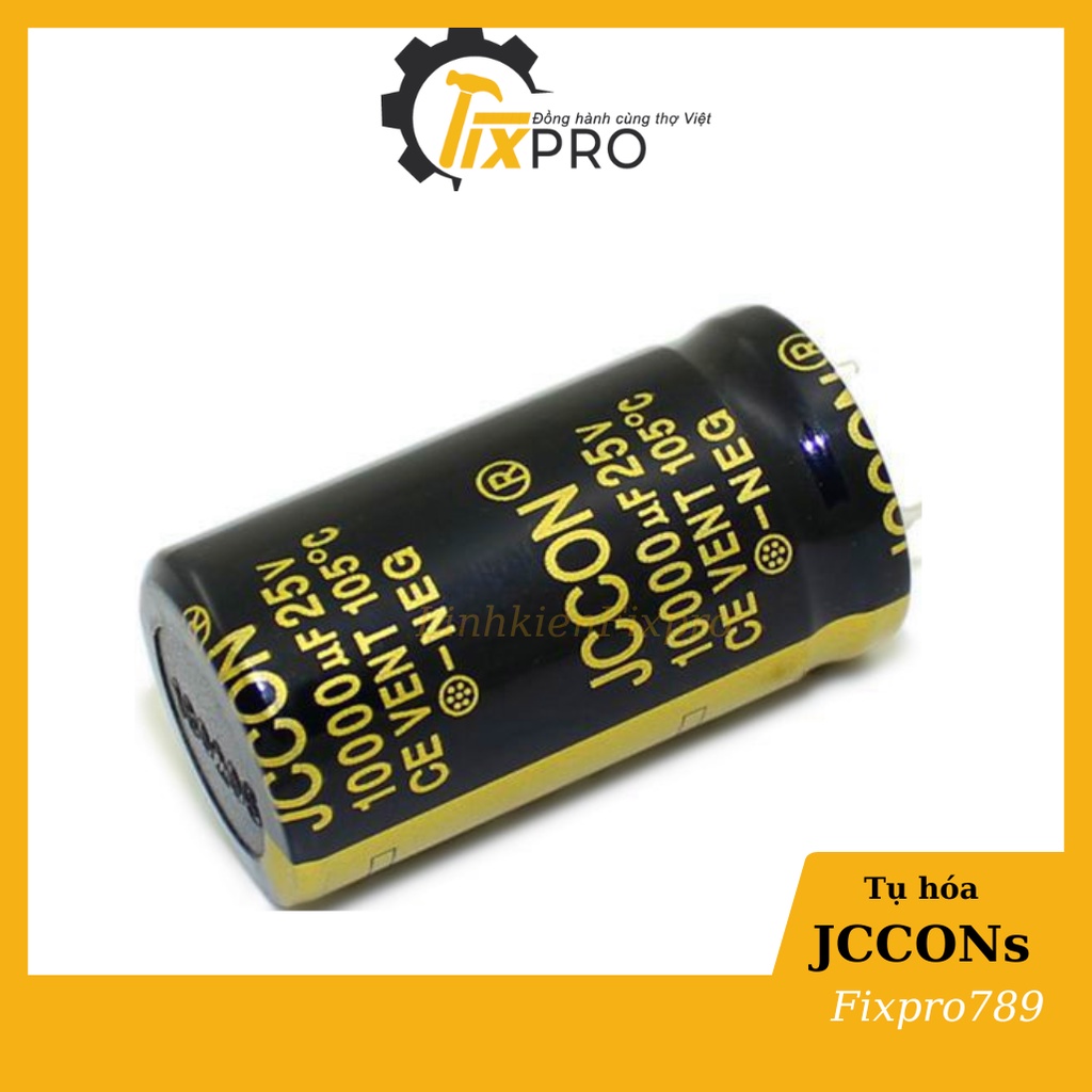 Tụ hóa 25V 10000uF 22x30mm JCCON Audio chân cứng