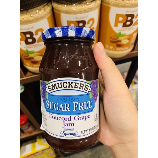 Mứt trái cây KHÔNG ĐƯỜNG ĂN KIÊNG SMUCKER’S gymer/eatclean/lowcarb/keto