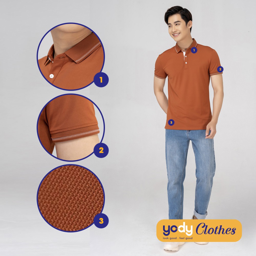 [Mã WABRYD221 giảm 10% đơn 250K] Áo thun polo nam YODY Coolmax cổ bẻ chất cotton cao cấp siêu mát tuyệt đối APM3519 | BigBuy360 - bigbuy360.vn