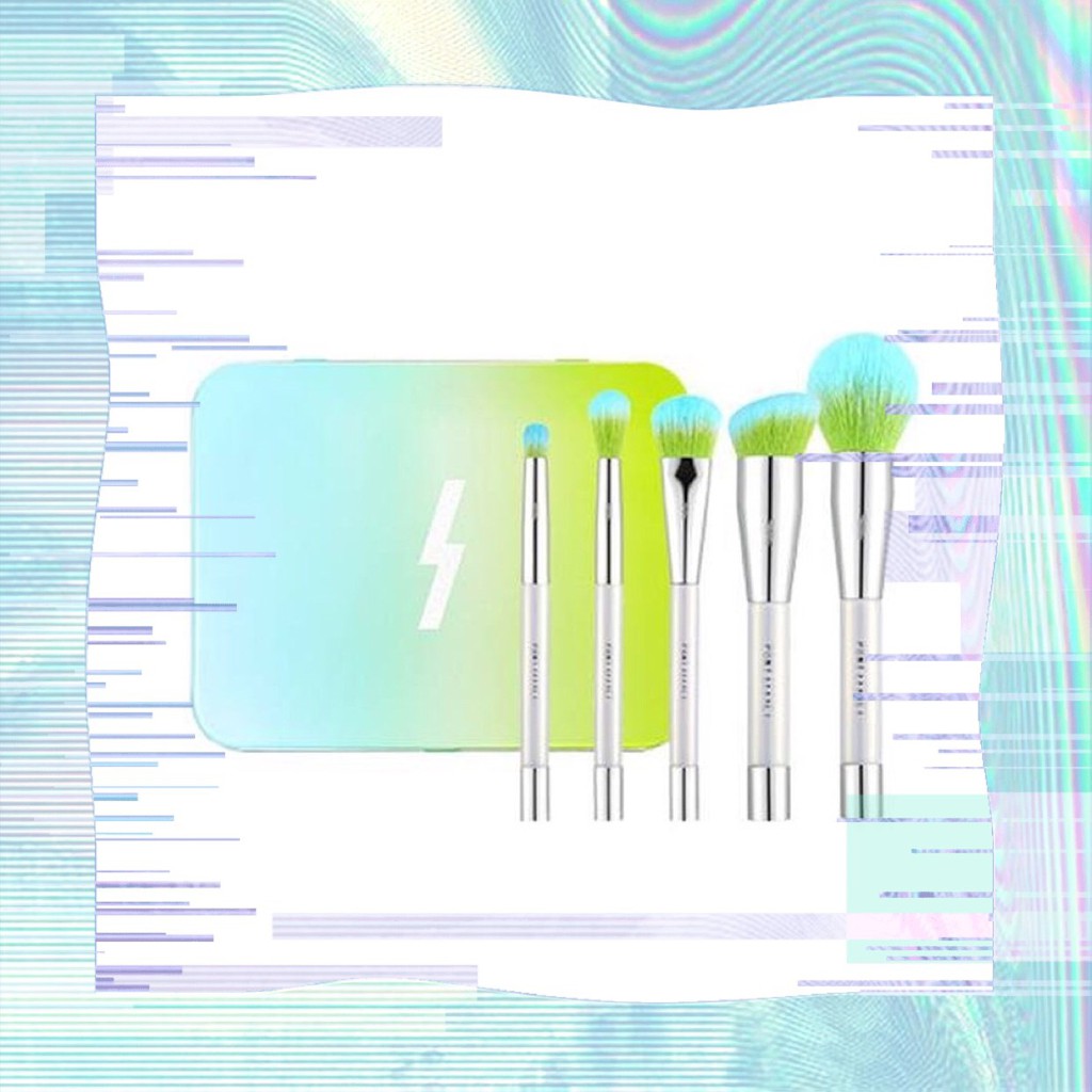 Bộ 5 Cọ Trang Điểm Pony Effect Mini Magnetic Brush Set – Prism Effect