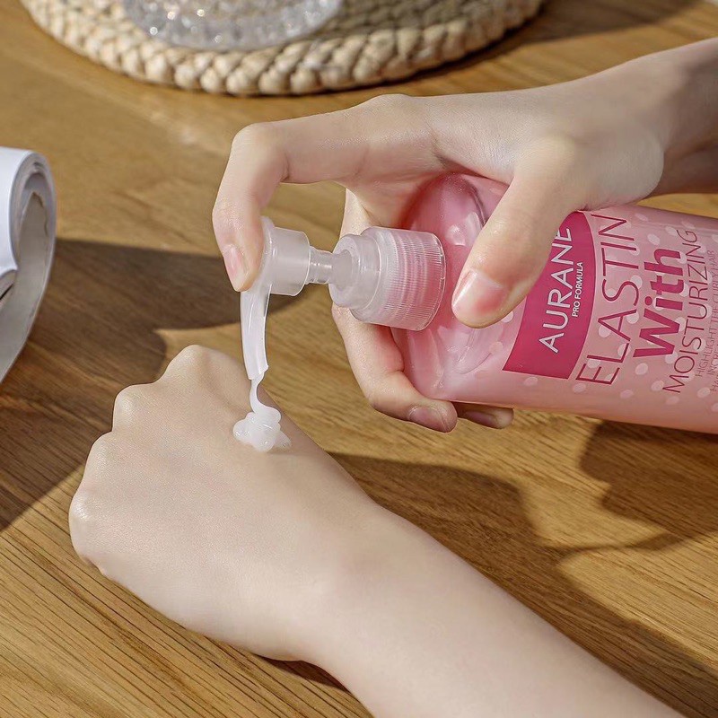Gel dưỡng tạo kiểu tóc xoăn aurane Elastin With Moisturizing 325ml