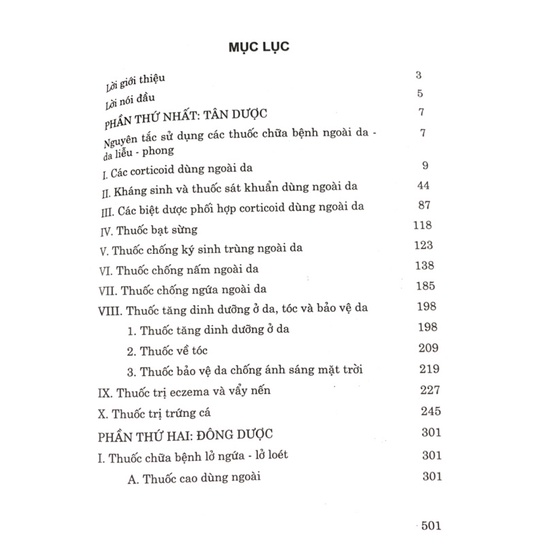 Sách - Các thuốc chữa bệnh ngoài da - da liễu - phong