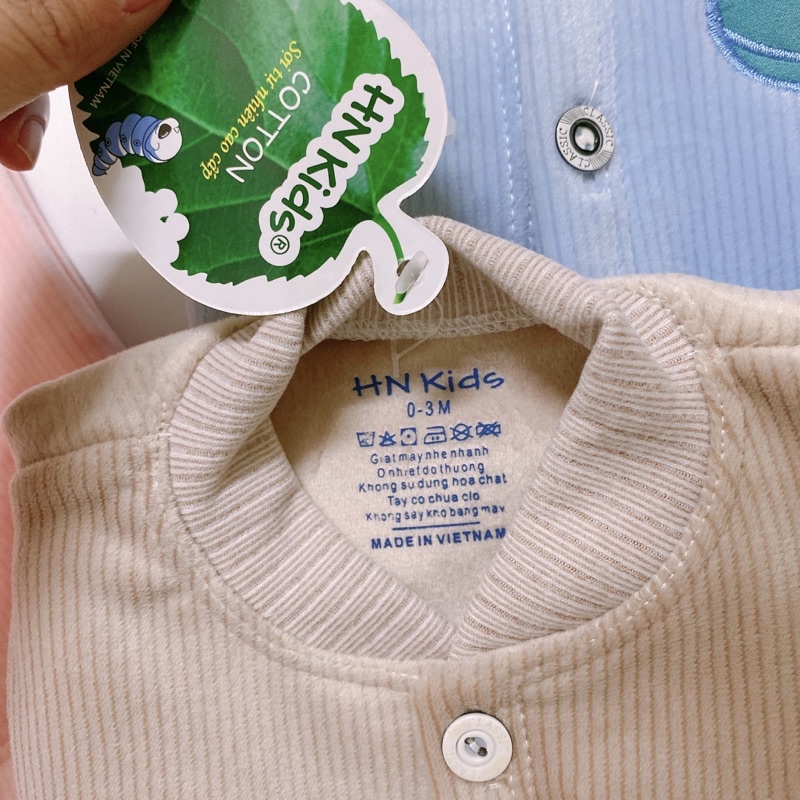 Bộ nỉ nhung tăm dày dặn HN Kids cho bé