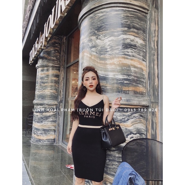 Túi xách nữ đeo vai chất da sần size 25 không hộp
