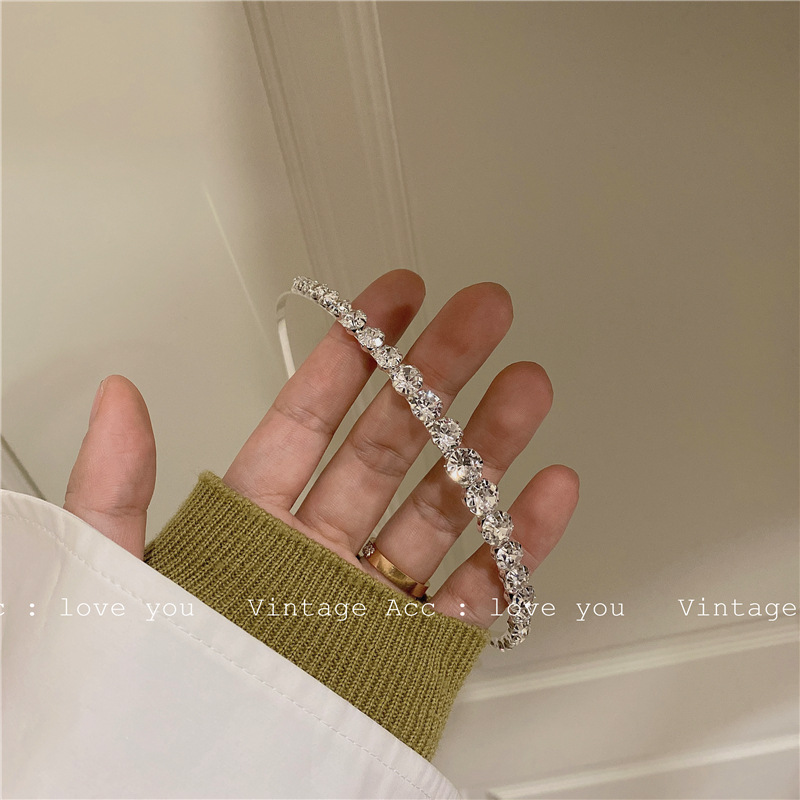 Cài tóc đính đá giả lấp lánh phong cách retro cho nữ