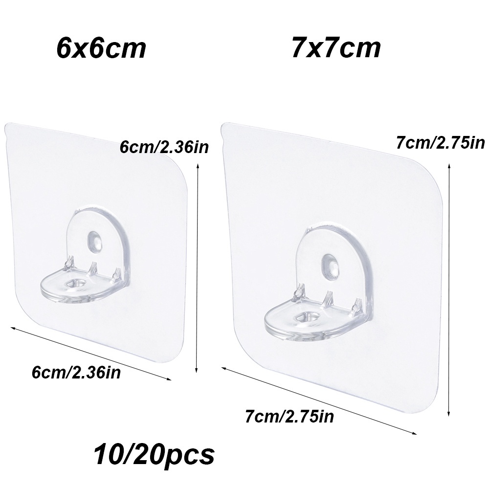 Bộ 10 / 20 Giá Đỡ Gắn Tường Không Để Lại Dấu Vết