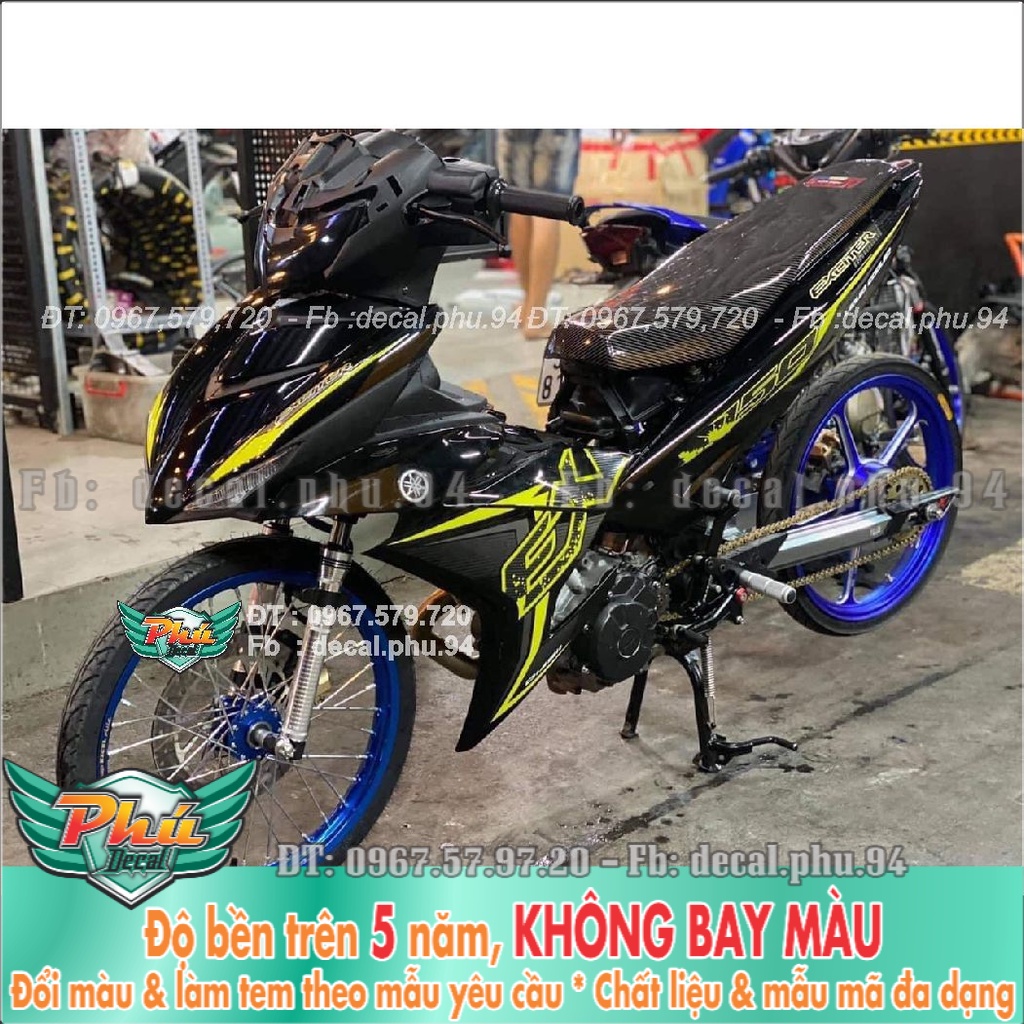 Tem rời Exciter 150 đen vàng (K) -1