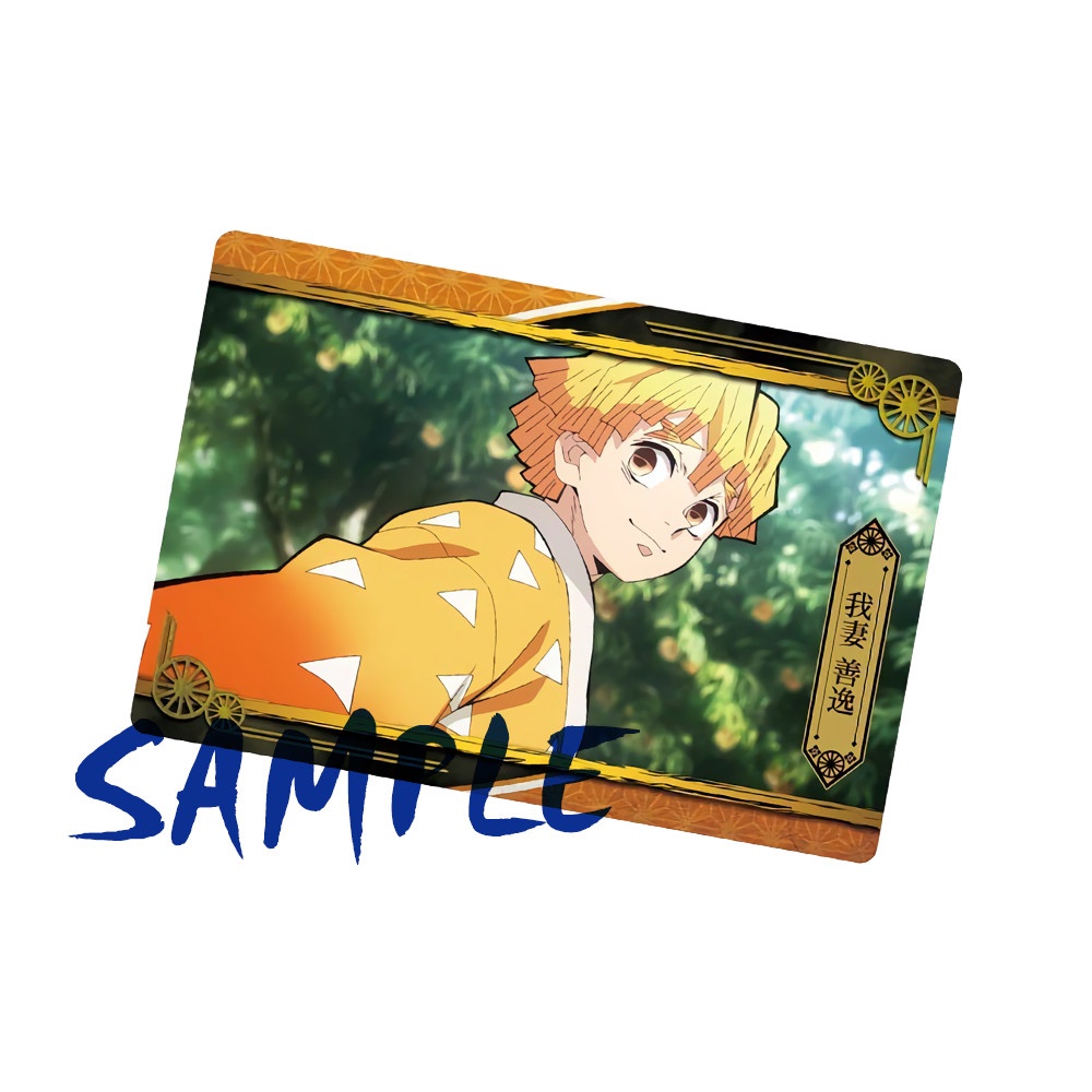 Ảnh card bo góc in hình KIMETSU NO YAIBA - Mugen Train Arc thẻ bo viền 5*8cm anime Thanh Gươm Diệt Quỷ chibi M2