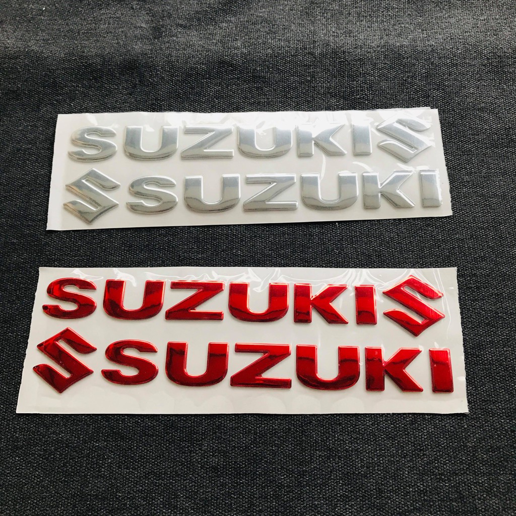 [GIÁ GỐC] Bộ tem dán nổi chữ SUZUKU SIÊU CHẮC (CHỮ+LOGO).