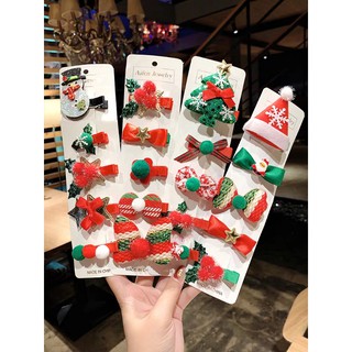 Sét 5 Món Kẹp Tóc Noel Siêu Đáng Yêu